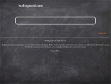 Tablet Screenshot of hackingsocial.com